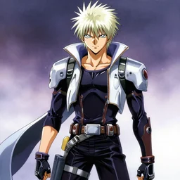 spike spiegel wearing techwear, anime