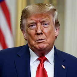 the huge big nose of donald trump