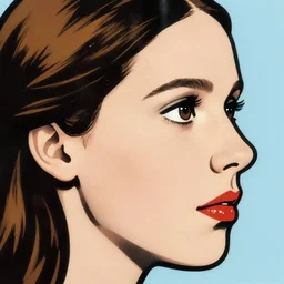 closeup profile roy lichtenstein face portrait of tin toy greta thunberg as a soviet fighter pilot in red aquare, nicoletta ceccoli, mark ryden, lostfish, max fleischer, hyper realistic, artstation, illustration, digital paint, matte paint, vivid colors, bright, cheerful, detailed and intricate environment