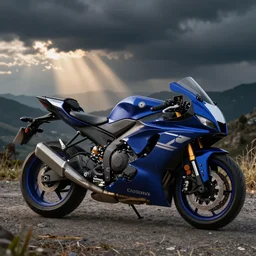Alchemy yamaha motorcycle. By Konstantin Razumov, highly detailded