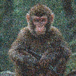 a monkey starring as Neo on the matrix (1999), cinematic lighting, movie still