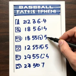 baseball card with a phone number written on it in sharpie