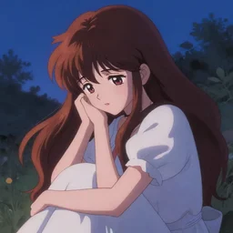 Anime sad princess, evening, detailed painting, WLOP, Artstation