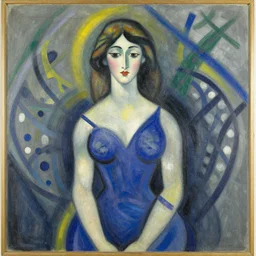a portrait of a woman by robert delaunay endless rhythm