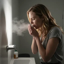 pamela from the office smelling a fart in the break room