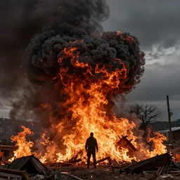 the apocalypse, fire and brimstone, end of times.