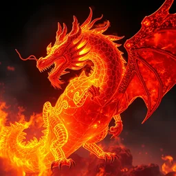 fierce dragon fire made of glass, photography, unreal engine, trending on artstation, photorealistic, octane, trending on deviantart, backlit, fire, lava, glowing