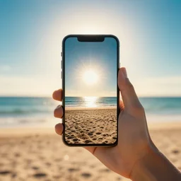 Aruba iconic beautiful sun rays smartphone photo