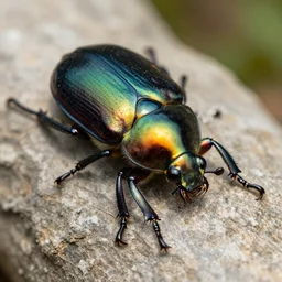 a closeup of a beautiful colorful beetle coleoptera. gustave boulanger, high quality national geographic by clemens ascher, paul barson, joaquin sorolla