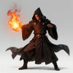 a portrait of dark mage casting fire - skill and shoot it, cyberpunk concept art, trending on artstation, highly detailed, intricate, sharp focus, digital art, 8 k