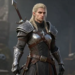 geralt of rivia, unreal engine 5, highly detailed, highly accurate