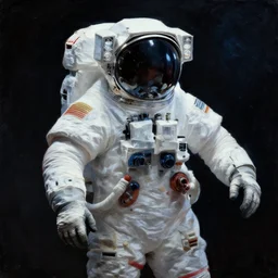 astronaut from 2 0 4 8, painted by peter mohrbacher, 8 k, dramatic lighting, dark fantasy