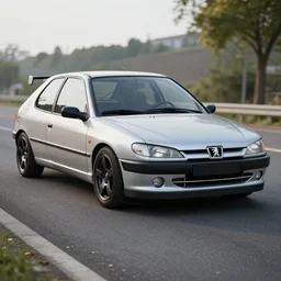Peugeot 406 street racing tune, hyper realistic, car photography, 8k