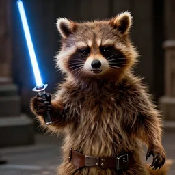 marvel rocket racoon in a still of the movie star wars episode i the phantom menace ( 1 9 9 9 )