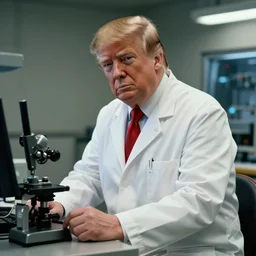 Donald Trump as a scientist in Half Life 1