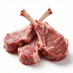 Photograph of a lamb cutlets, high-definition Michelin Star Quality