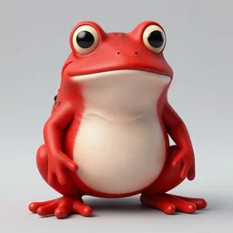 red frog kigurumi, 8k, realistic