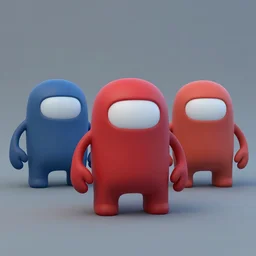 3 d model of amongus