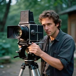 a photograph of a character in a scenic environment by alex webb, shot on large format film camera, cinematic composition, beautiful lighting, hyper detailed,