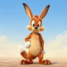 promotinal photo, Wily Coyote vs Roadrunner movie directed by Michael bay