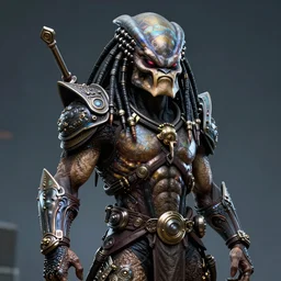 a portrait of the predator fantasy character portrait, ultra realistic, cinematic, concept art, wide angle, intricate details, hologram, highly detailed by greg rutkowski, wayne barlowe,
