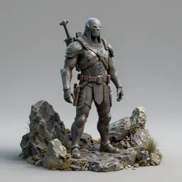 the water warrior, 4 k, art station concept, highly detailed