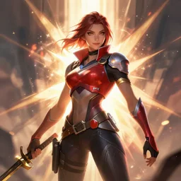 The Red Danger Apex Legends character digital illustration portrait design by, Mark Brooks and Brad Kunkle detailed, gorgeous lighting, wide angle dynamic portrait