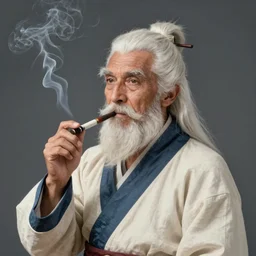 old portrait of an elusive miqote from final fantasy 1 4 smoking a cigarette, looking at the artist, perfect watercolors, high details, style of the masters