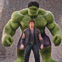 film still of Joseph Gordon Levitt as The hulk in new avengers film, 4k