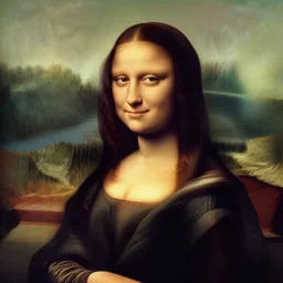medium shot of mona lisa, classic portrait, detailed face, movie still frame, promotional image, imax 7 0 mm footage