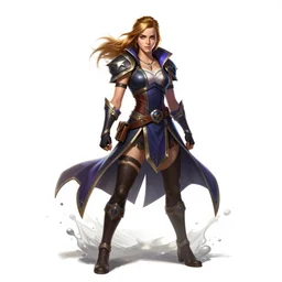 Emma Watson as a league of legends character full body league of legends splash art