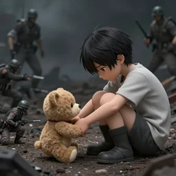 resolution 4k worlds of loss and depression made in abyss design Akihito Tsukushi design body teddy bears fighting in the civil war war , battlefield darkness military drummer boy , desolated city ivory dream like storybooks, fractals , teddy bears , art in the style of and Oleg Vdovenko and Gustave dore and Akihito Tsukushi
