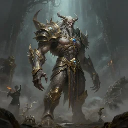 high fantasy lovecraftian old god designed by peter mohrbacher, Greg rutkowski, blizzard concept artists, concept art, fantasy, 4k, CG render, octane, insanely detailed,