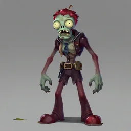 a cranberry zombie, concept art by greg rutkowski, science fiction anime