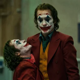 film still of Ryan Reynolds as joker in the new Joker movie