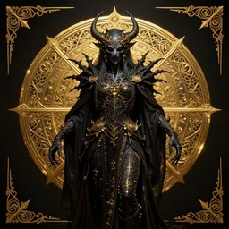 nightmare lord of hell, in style of Doom, in style of Midjourney, meticulously detailed and intricate, golden ratio, elegant, ornate, horror, elite, ominous, haunting, matte painting, cinematic, cgsociety, Gustave Dore, James jean, Noah Bradley, Darius Zawadzki, Zdizslaw Beksinski, high detail vintage engraving illustration
