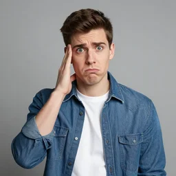 stock photo of gigachad confused