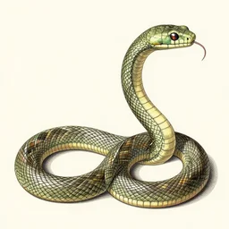mechanical snake by ernst haeckel, botanical drawing, 4 k, 8 k, beautiful, colourful, simple, anatomical details