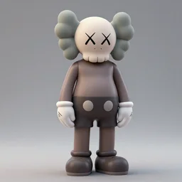 full body kaws character of tyler the creator, trending on artstation, digital painting, pixar, 8 k, hd, dof, volumetric lighting, subsurface scattering, octane render,