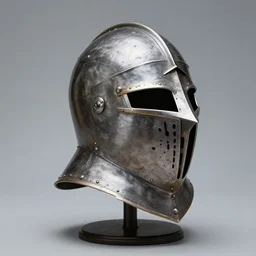 A medieval armor helmet made for birds