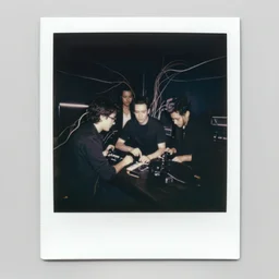 black and white - 3 5 mm polaroid photo - dark photo of a cyberpunk programmer composed of wires, by artgerm, jeremy lipkin and michael garmash and rob rey