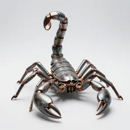 a tank with a giant metal scorpion tail