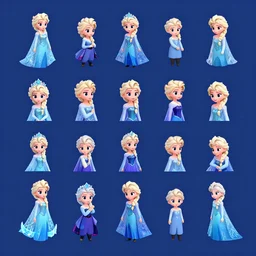 isometric asset collection, frozen ever after, elsa's ice, dark ride, myvmk, with detailed, clean, cartoon, pixar, disney, toon shader, arnold maya render, unreal engine, artgerm, artstation by miha rinne