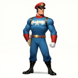 bird as American captain, by marvel comics