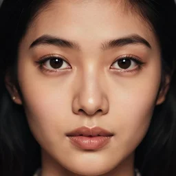 vintage_closeup portrait_photo_of_a_stunningly beautiful_nepalese_woman with amazing shiny eyes, hyper detailed by Annie Leibovitz