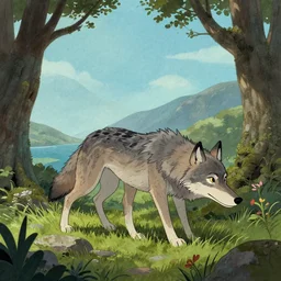 (2020) Wolfwalkers film covers,Cartoon Saloon,irish,epic,masterpiece illustration in the style of Keith Thompson, digital art