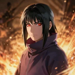 Itachi portrait, dynamic lighting, stunning visuals, photorealism, realism, hyper realistic, 8k