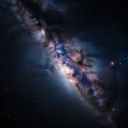a hyperrealist photo of in space surrounded by the starry sky, 4 k, in detail, sci - fi,