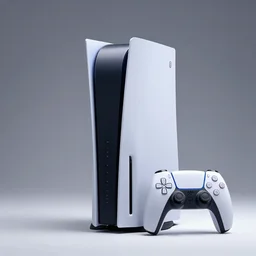 playstation 6 console, high quality, studio lighting