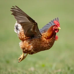 ( chicken + bat ) flying